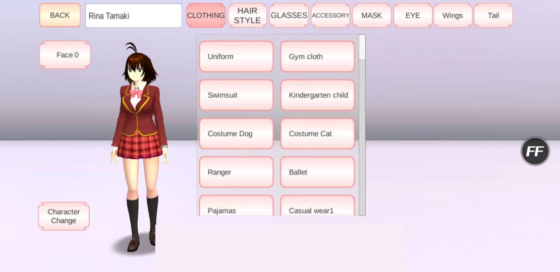 樱花校园模拟器全服装(SAKURA School Simulator playmods)