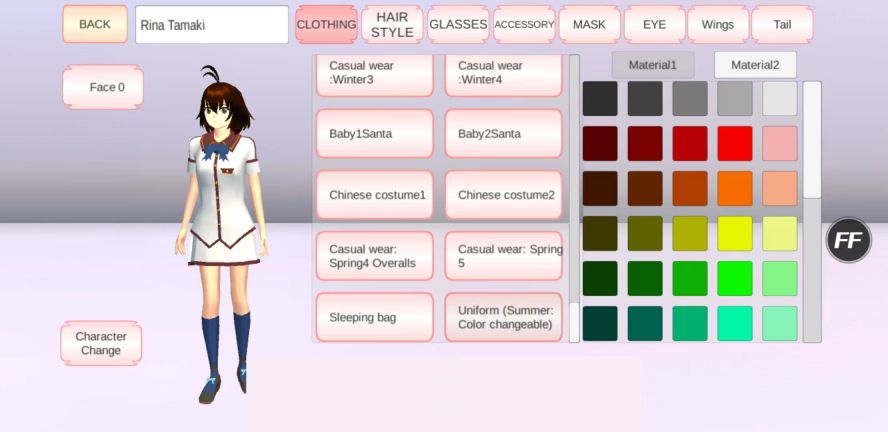 樱花校园模拟器全服装(SAKURA School Simulator playmods)